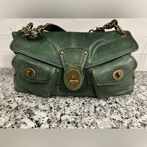 Green Leather Women's Bag